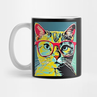 Cat With Glasses Mug